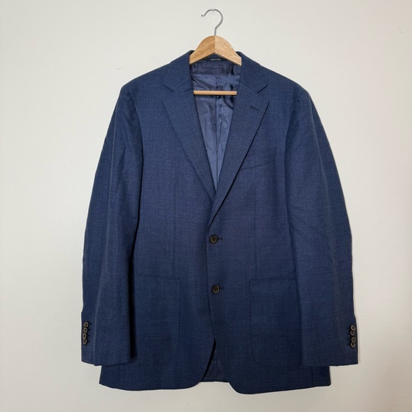 Suit Supply Havana REDA Pure Wool Single Breasted Two Button Blazer navy size 38